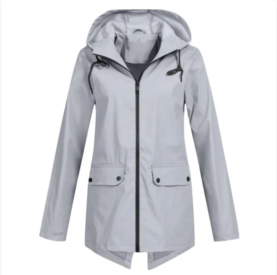 Hooded Windbreaker Coat