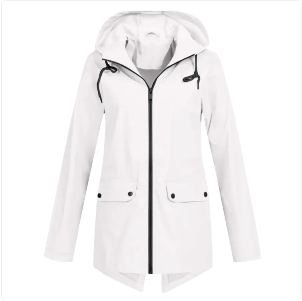 Hooded Windbreaker Coat
