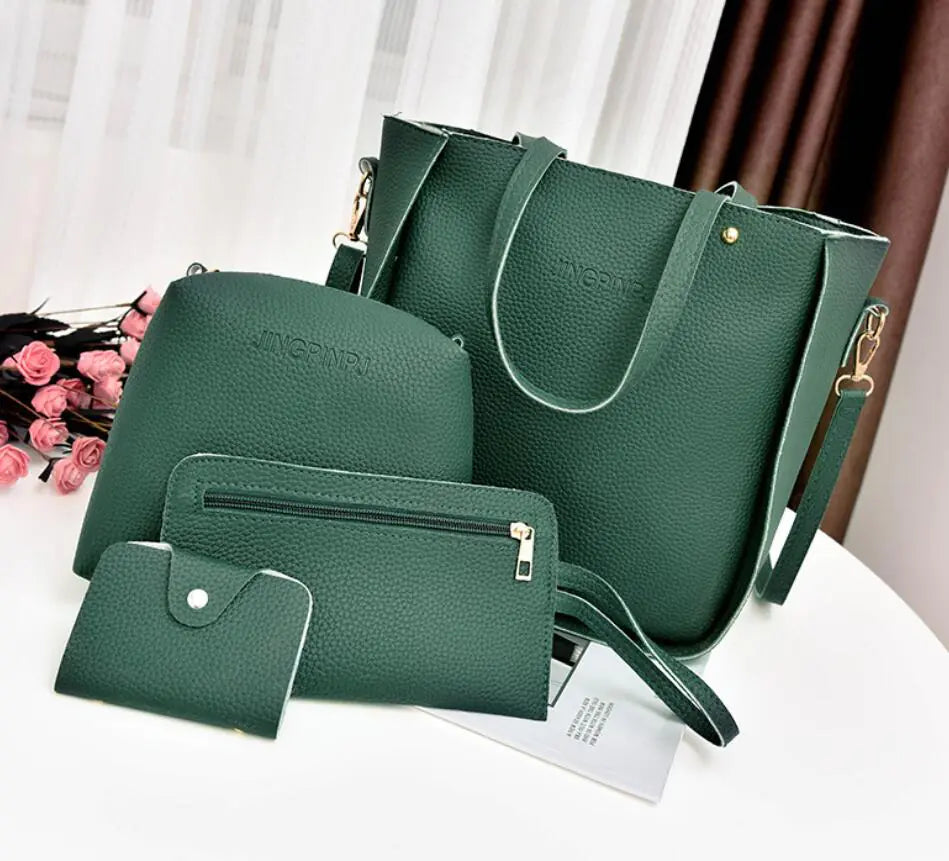4-Piece Set of Trendy Women's Shoulder Bags