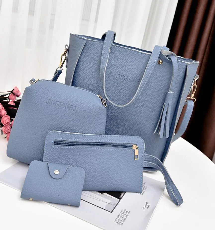 4-Piece Set of Trendy Women's Shoulder Bags