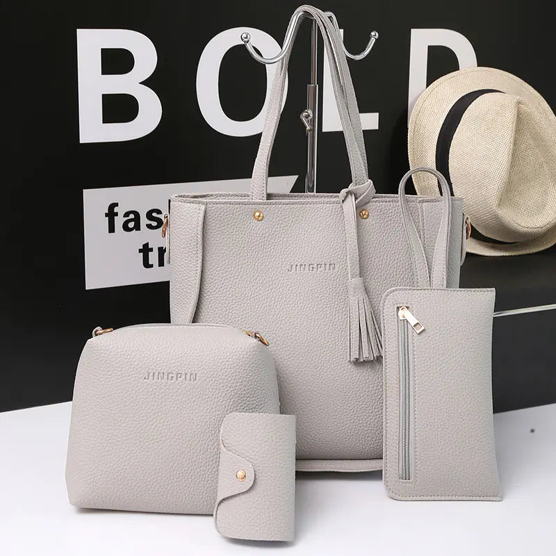 4-Piece Set of Trendy Women's Shoulder Bags