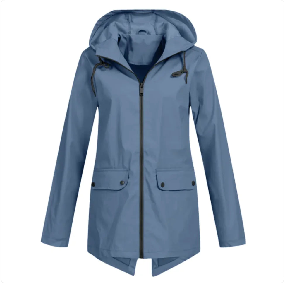 Hooded Windbreaker Coat
