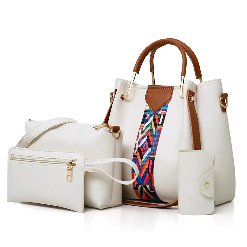 4-Piece Women's Shoulder Bag Set - Stylish Handbags